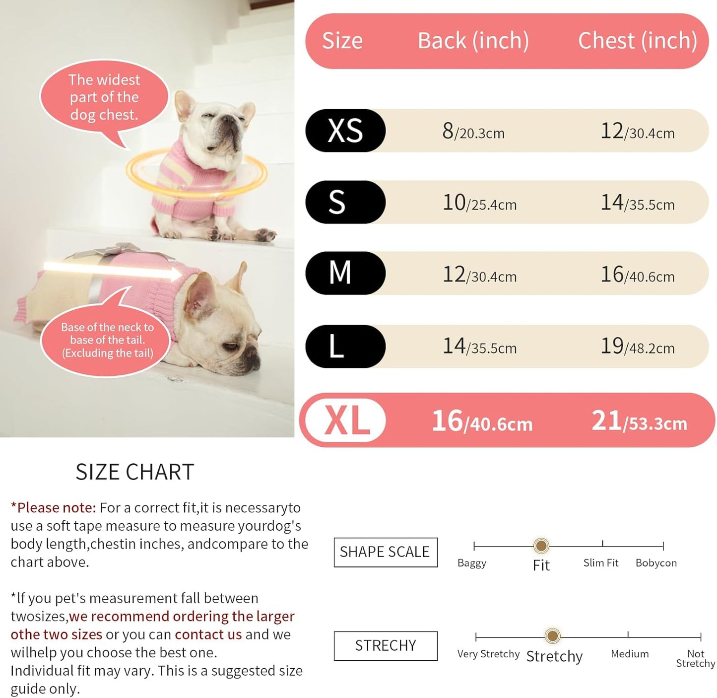 Dog Sweater for X-Large Size Dog - Puppy Gift Medium Large Warm Clothes in Winter, Turtleneck Pullover Design for Boy Girl Pet, Doggies, Cat, Weiner Pug Bulldog Beagles