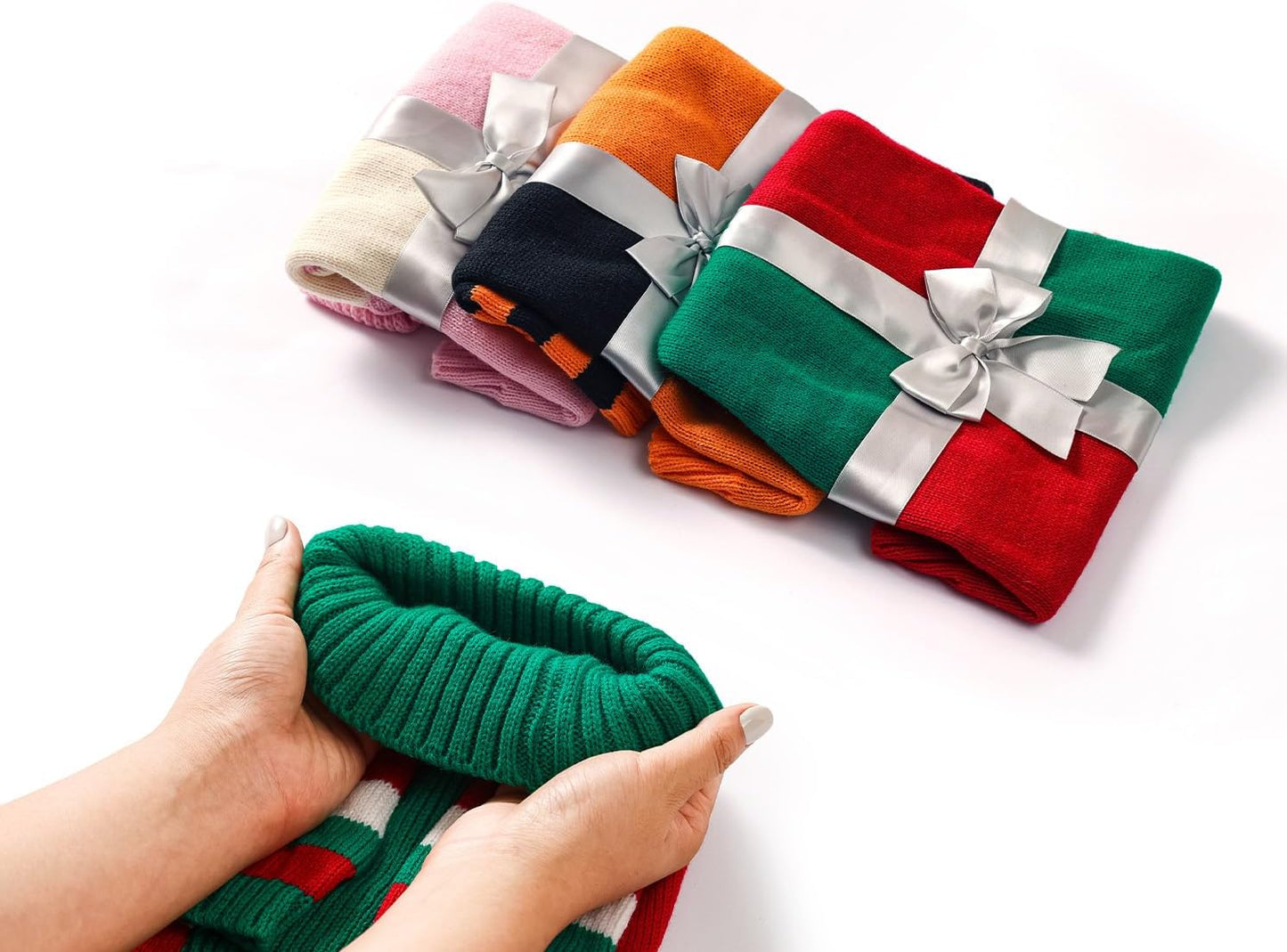 Dog Christmas Sweater for X-Small Size Dog - Puppy Gift Medium Warm Santa Clothes in Winter, Turtleneck Pullover Design for Boy Girl Pet, Doggies, Cat, Kitten Weiner Bulldog Beagles(Xmas)